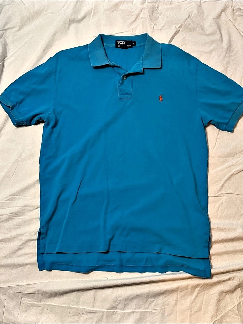 Polo by Ralph Lauren Classic Fit Cotton Mesh Polo Shirt Blue Medium